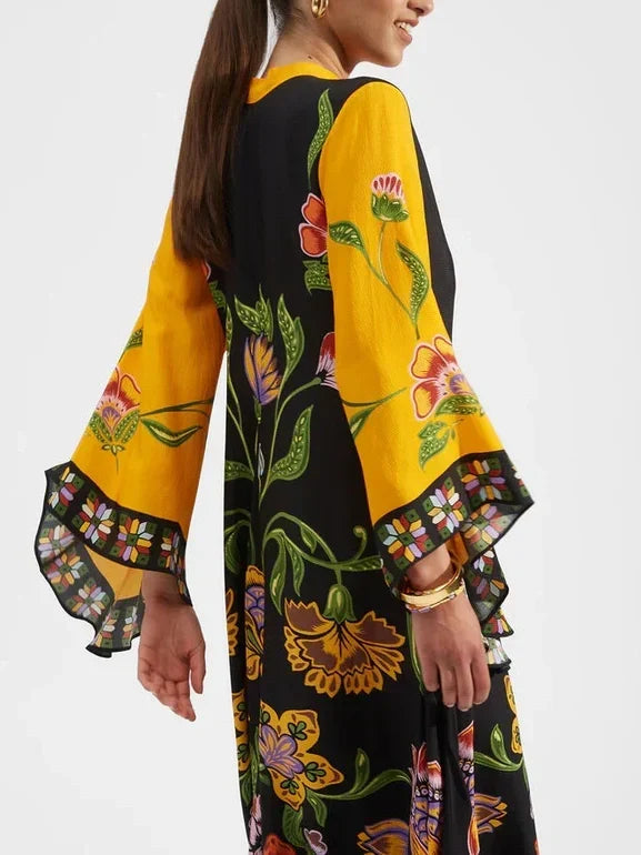 Loose Oversized Maxi Dress - Women's in black