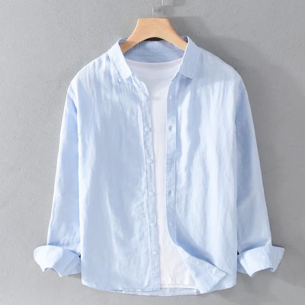 Palermo Cotton Shirt - Unisex in navy