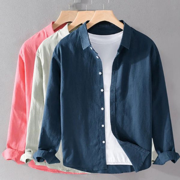 Palermo Cotton Shirt - Unisex in navy