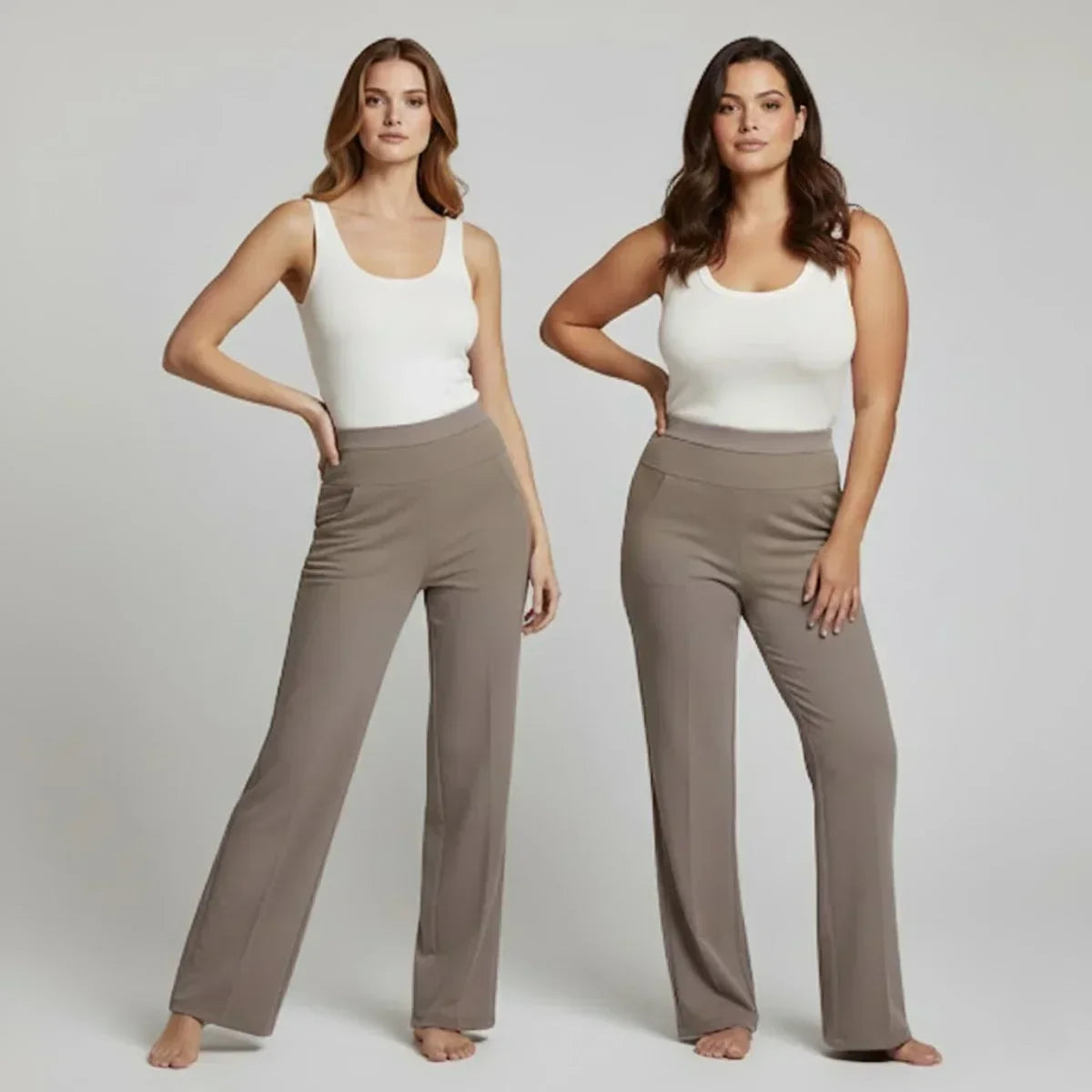 Vivienne Stretch Pants - Unisex in gray