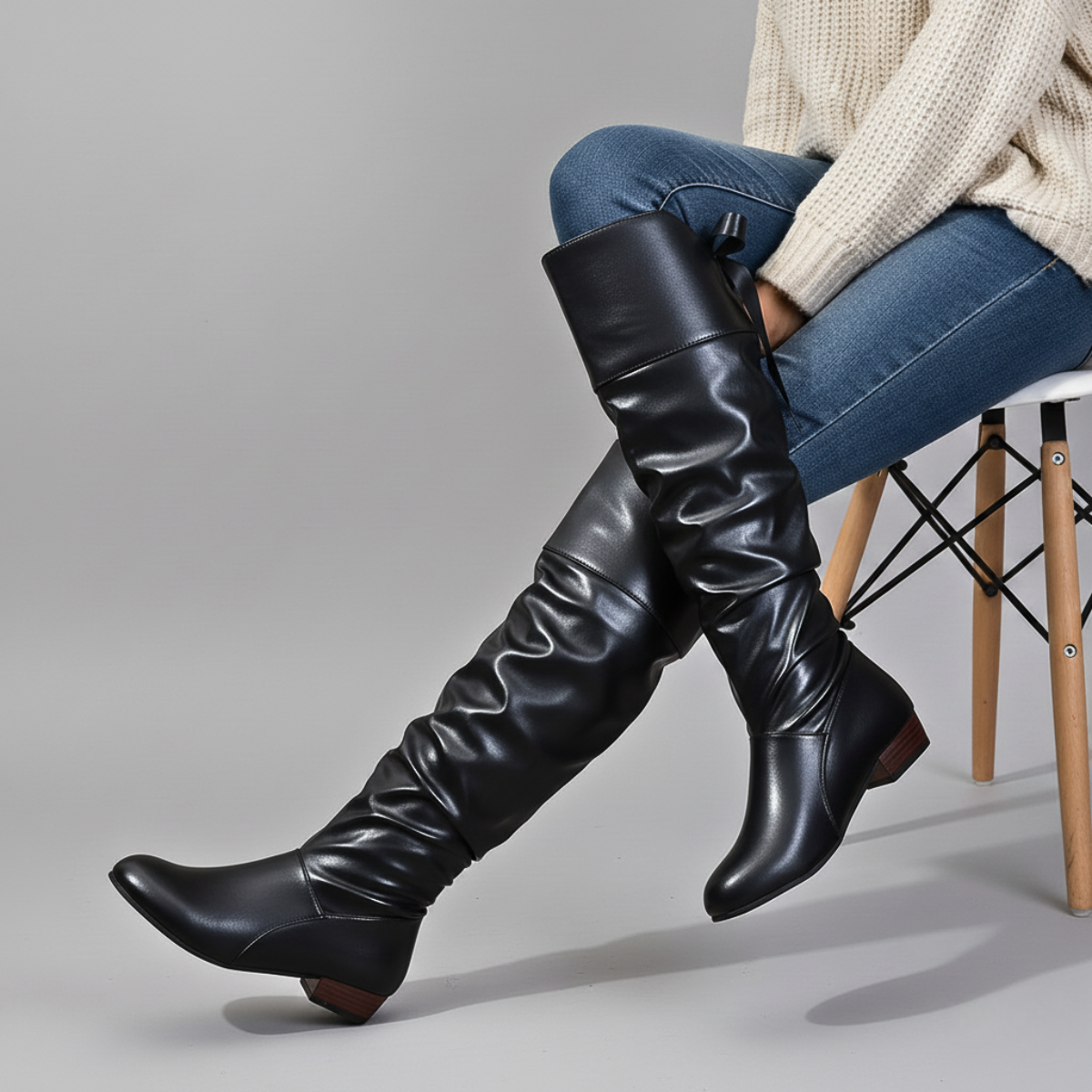Anoura Leather Boots - Women's in white