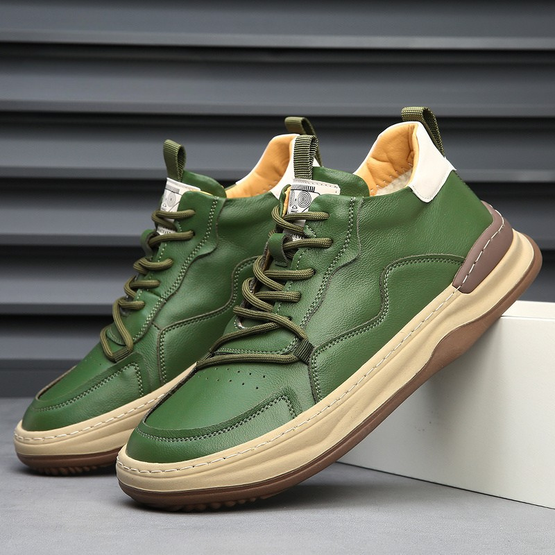 Alberti Leather Sneakers - Men's in green