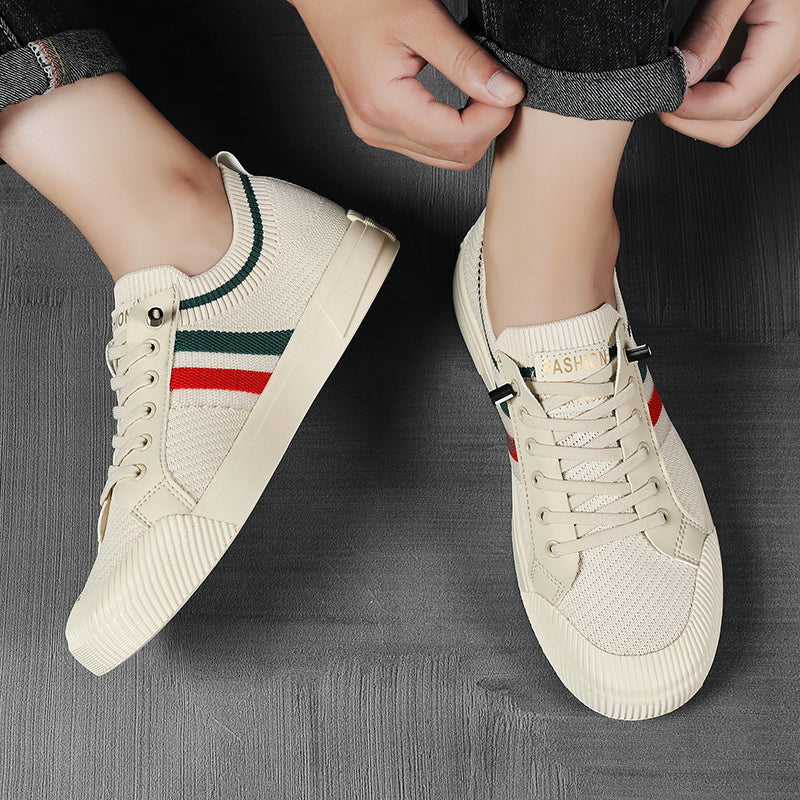 Riviera Knit Sneakers - Men's in beige