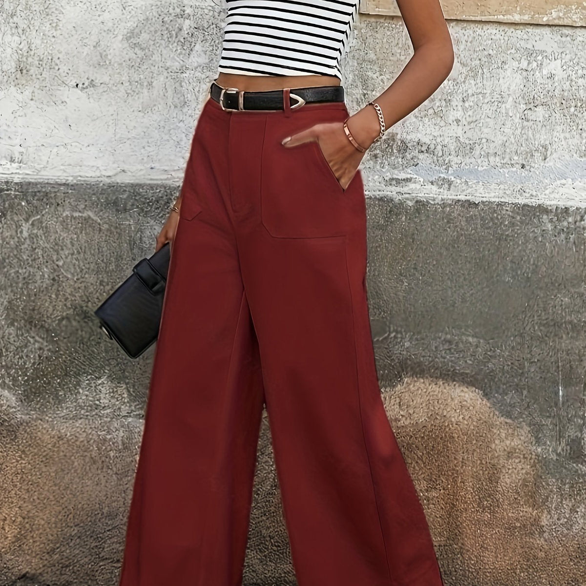 Mara High-Waisted Pants - Unisex in olive