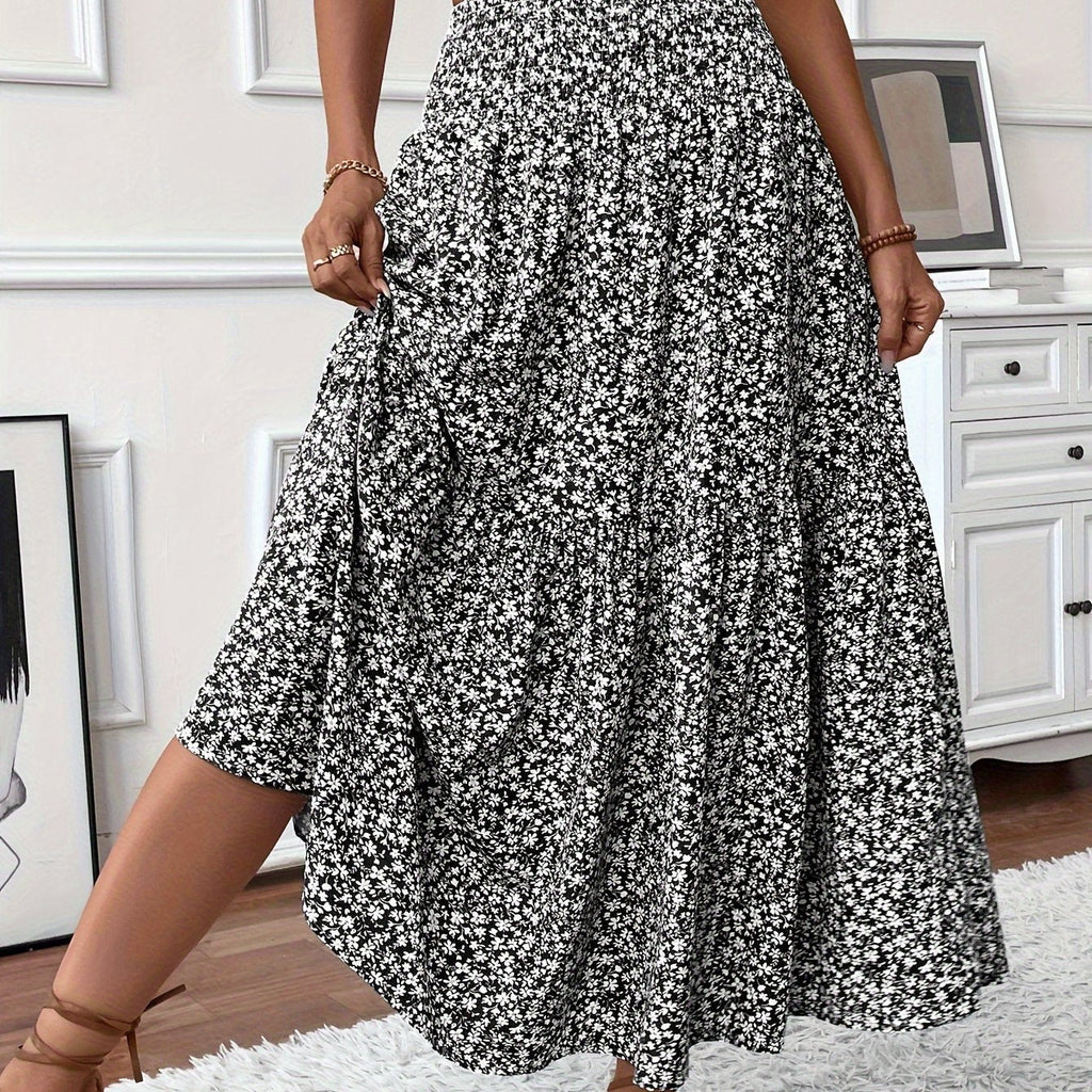 Elena Ditsy Floral Skirt - Women's in purple