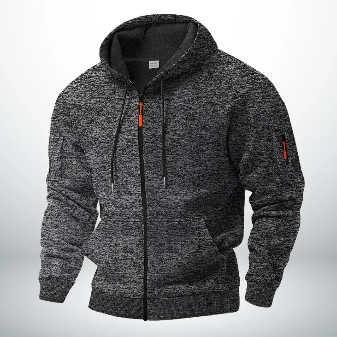 Alistair Zip Fleece Sweater - Unisex in blue