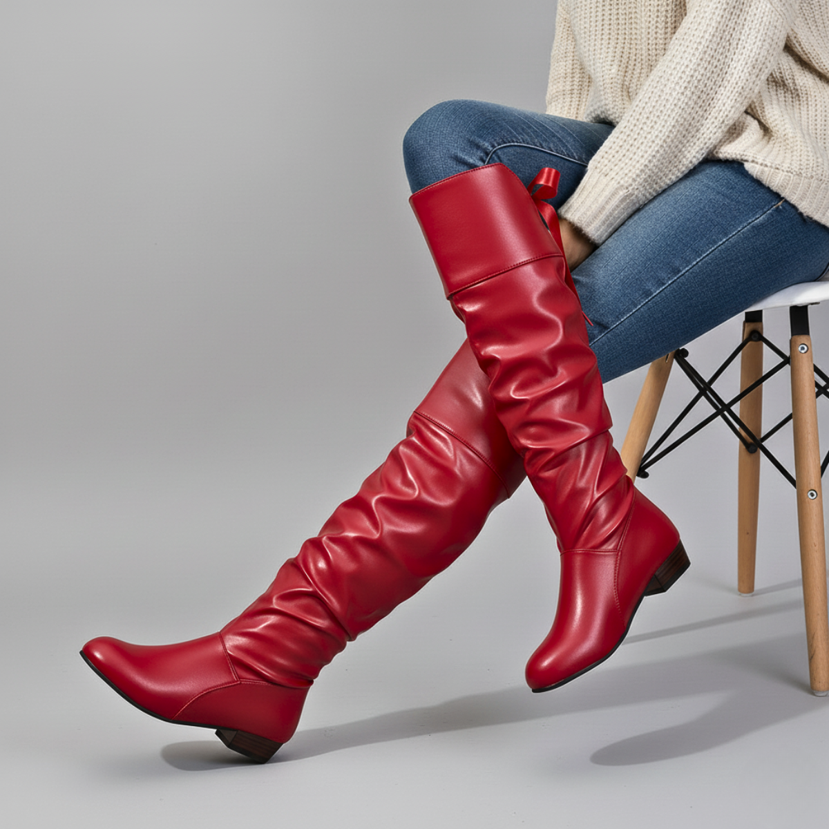 Anoura Leather Boots - Women's in white