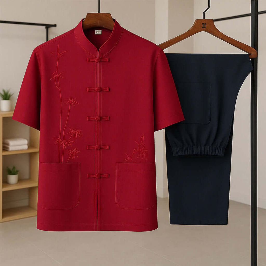 Lawson Silk-Blend Set - Unisex in navy