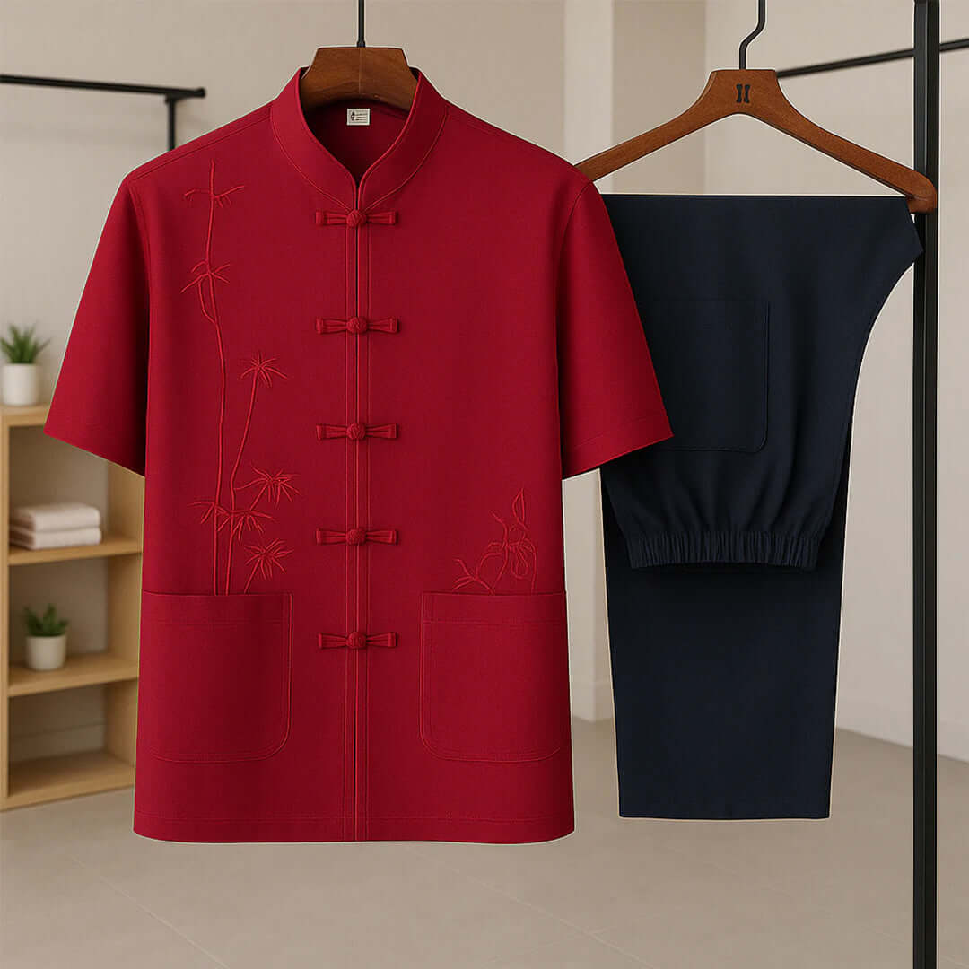 Lawson Silk-Blend Set - Unisex in navy