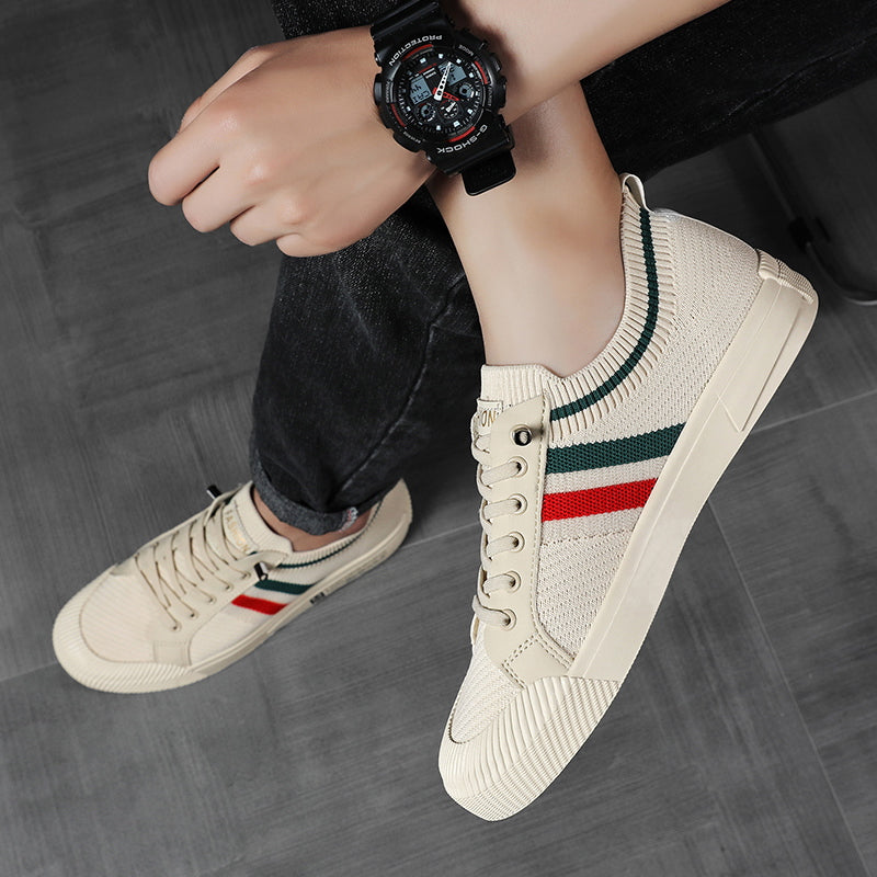 Riviera Knit Sneakers - Men's in beige