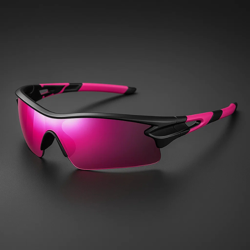 Archer Polarised Sunglasses - Unisex in black ruby