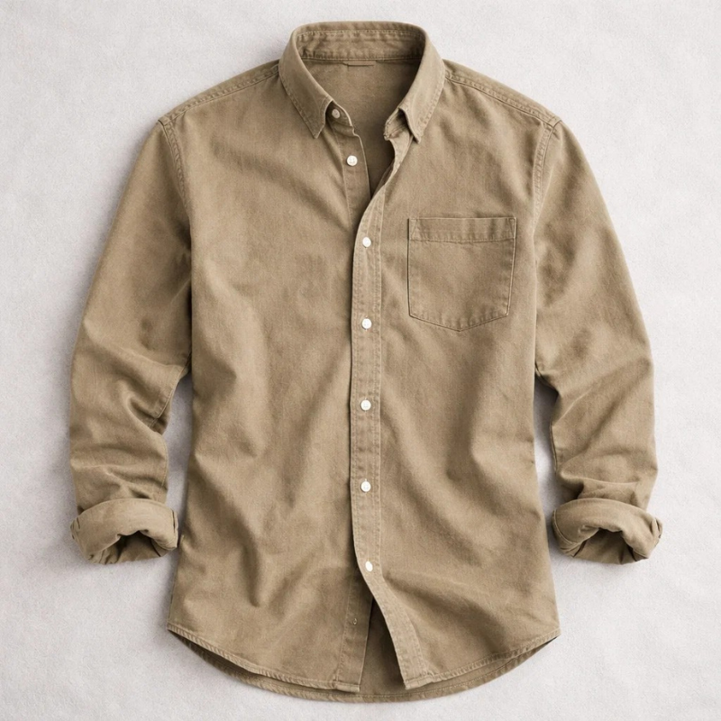 Cotton Owen Oxford Shirt - Unisex in blue