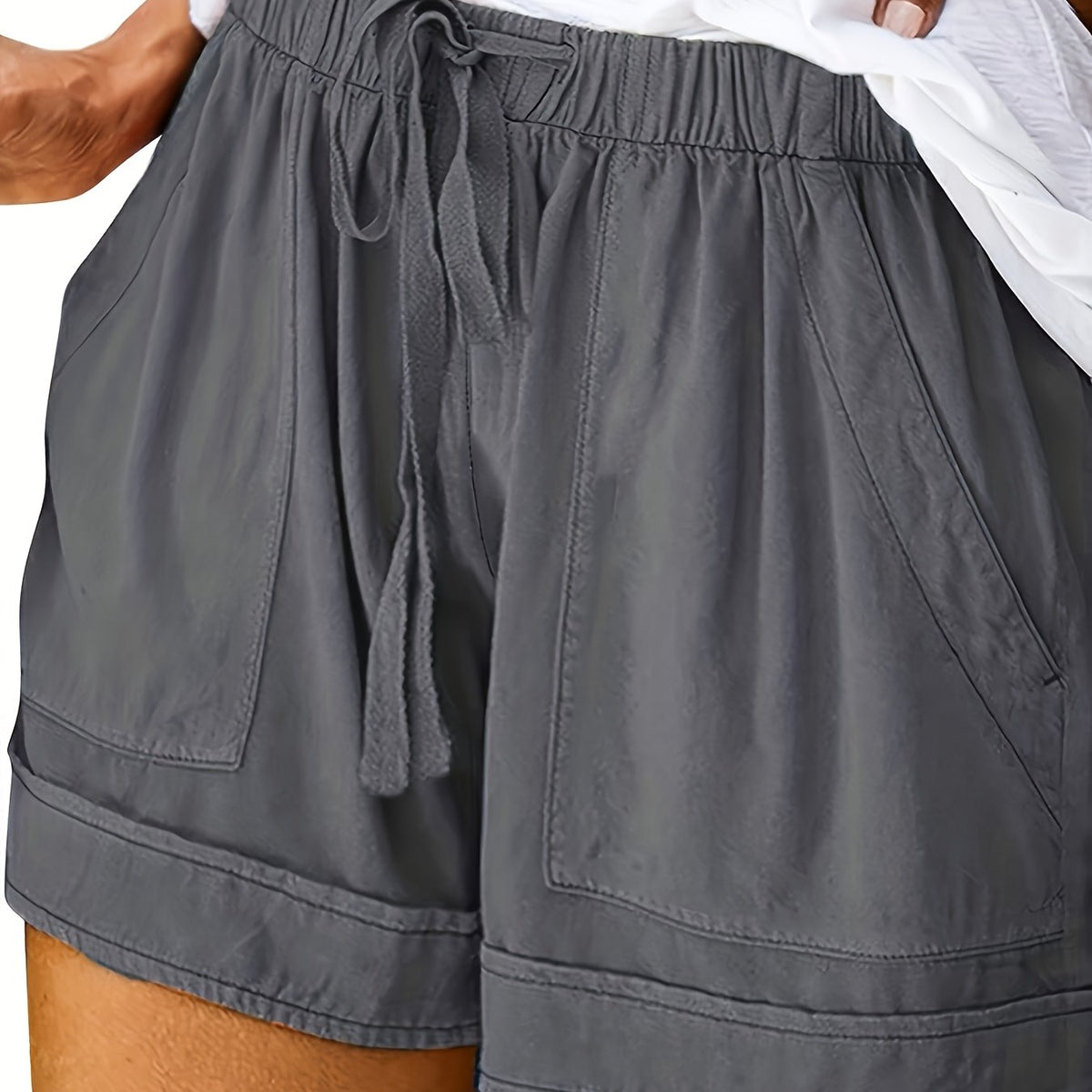 Maya Relaxed Shorts - Unisex in gray