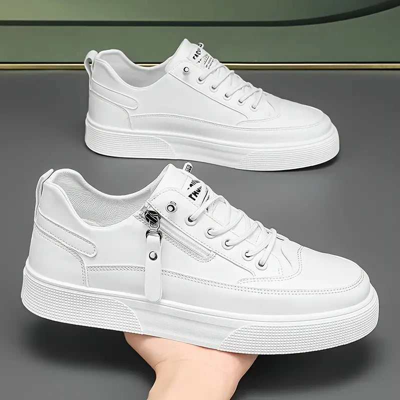 Hudson Leather Sneakers - Men's in white
