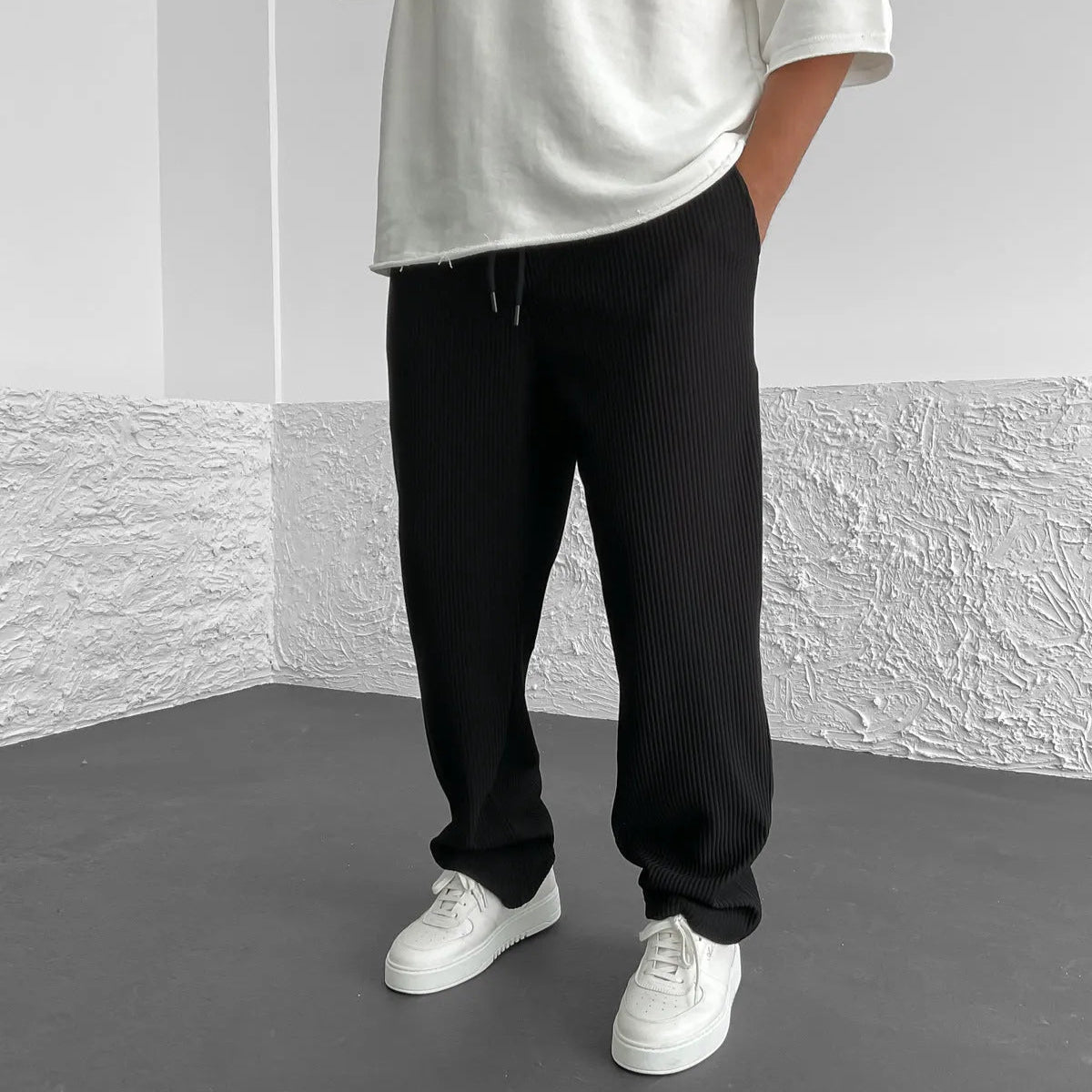 Monaco Relaxed Knit Pants - Unisex in green