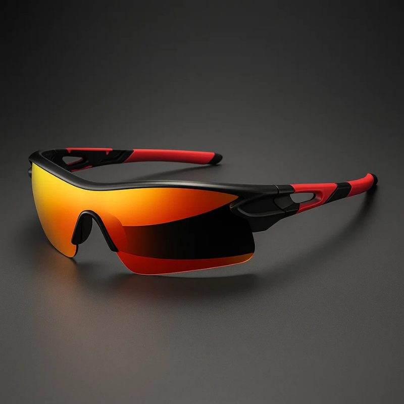 Archer Polarised Sunglasses - Unisex in black sunset