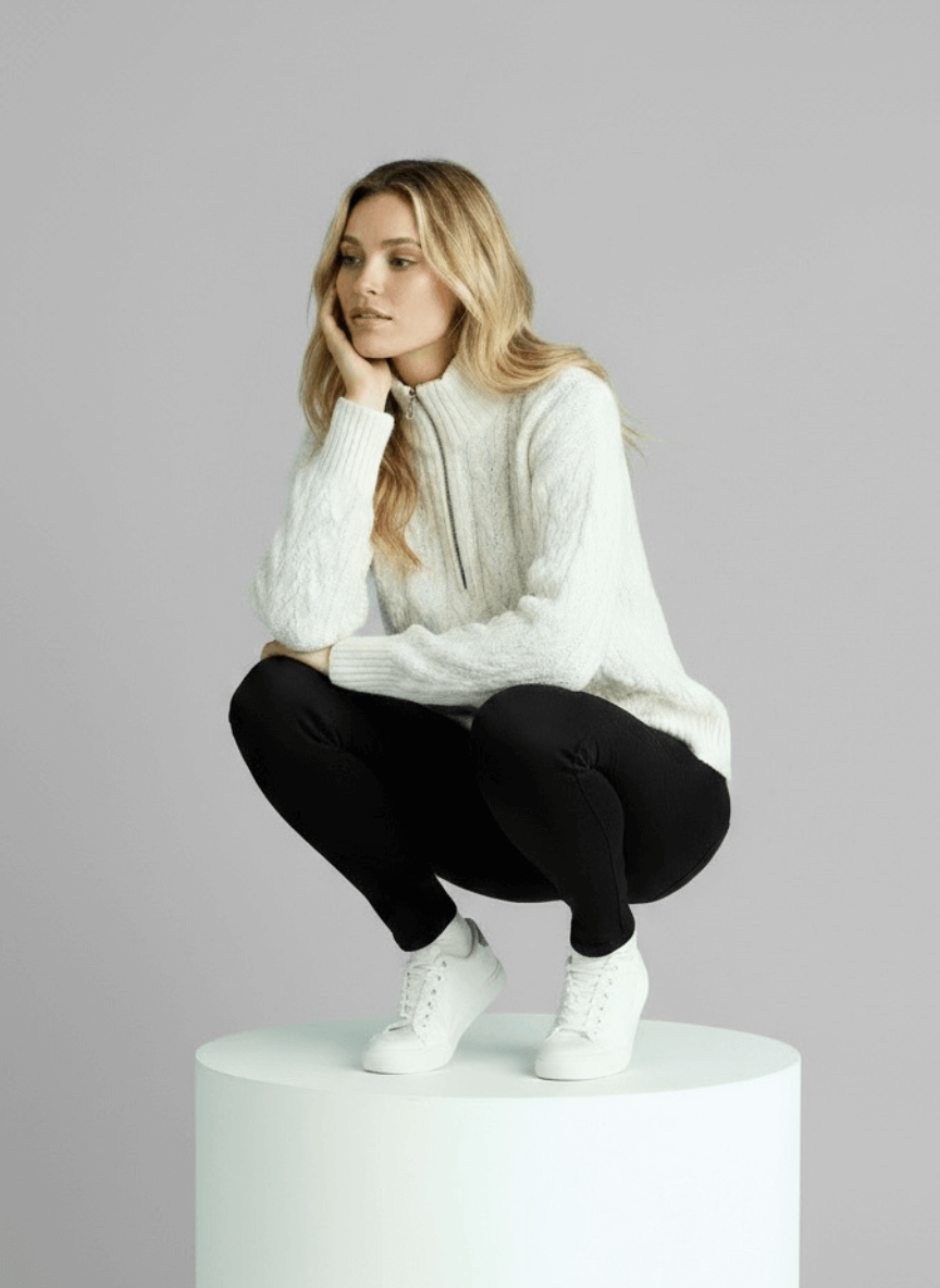 Amy Zip Sweater - Unisex in gray