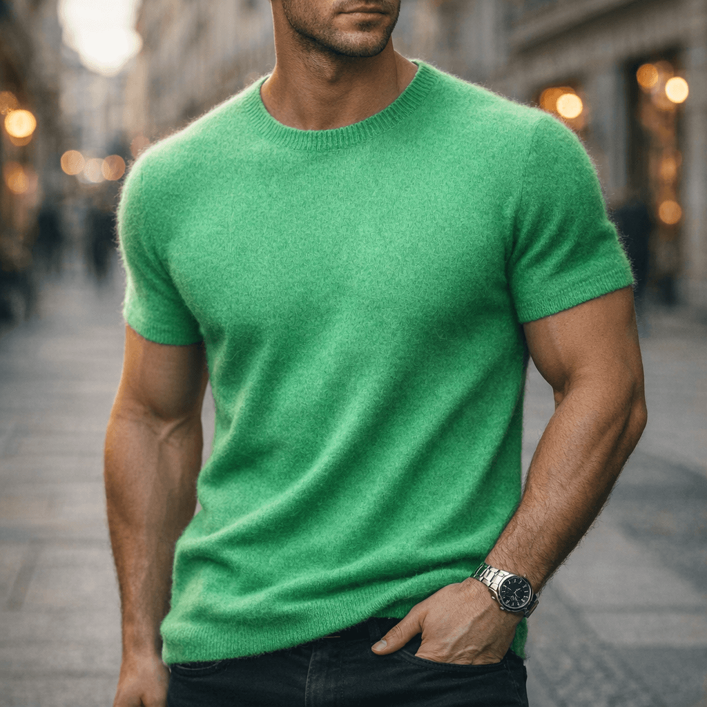 Cassian Cashmere T-Shirt - Unisex in green