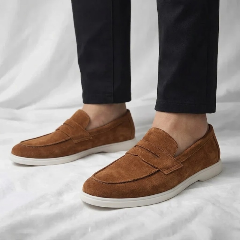 Bancroft Suede Loafers - Men's in green