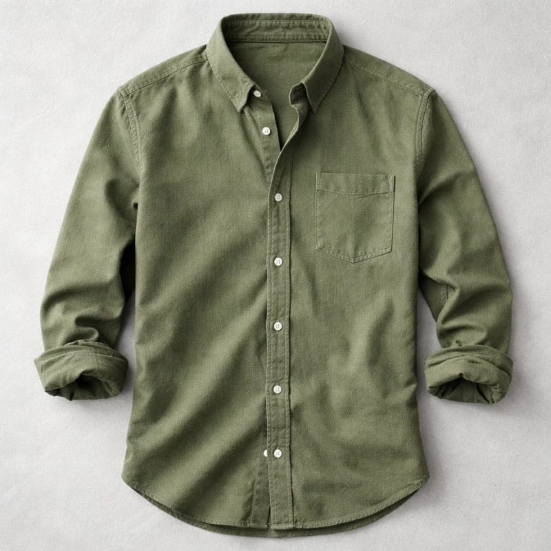Cotton Owen Oxford Shirt - Unisex in blue