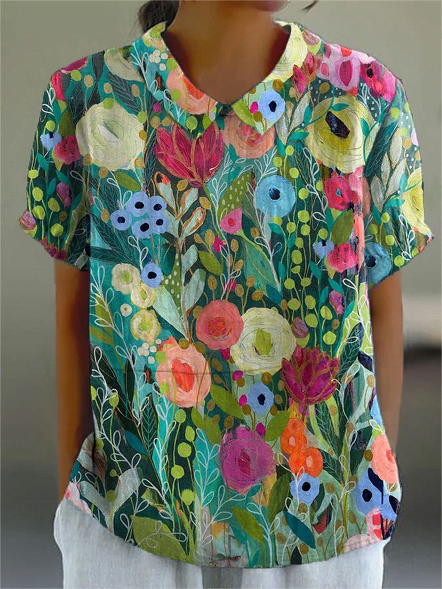 Daisy Floral Shirt - Women's in multicolor