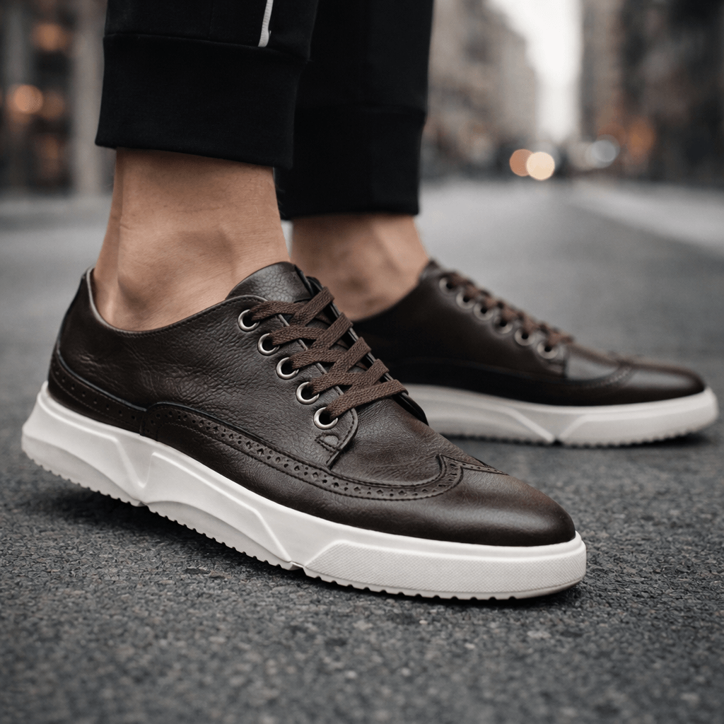 Hutton Heritage Leather Sneakers - Men's in light brown