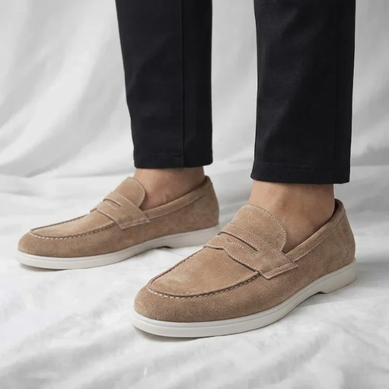 Bancroft Suede Loafers - Men's in green