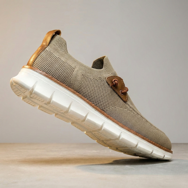 Belmont Air-Knit Sneakers - Men's in khaki