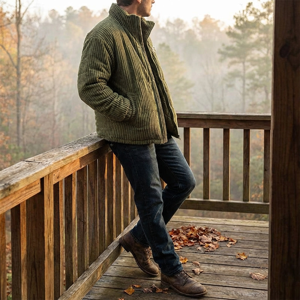 Heritage Corduroy Jacket - Unisex in green
