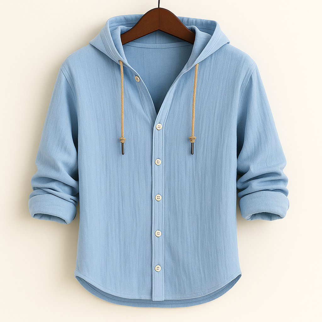 Cotton Briggs Shirt - Unisex in blue