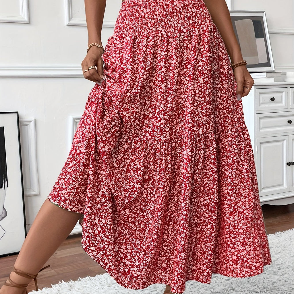 Elena Ditsy Floral Skirt - Women's in purple