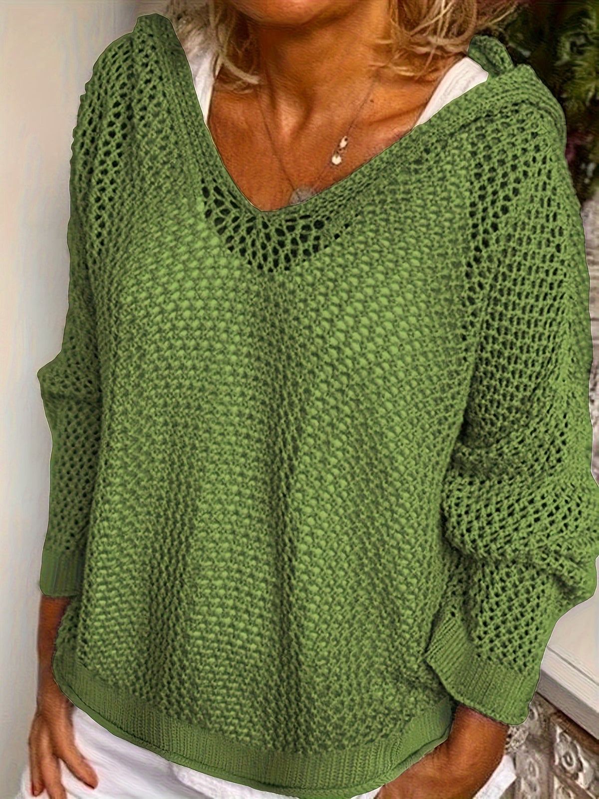 Lana Hooded Knit Sweater - Unisex in gray