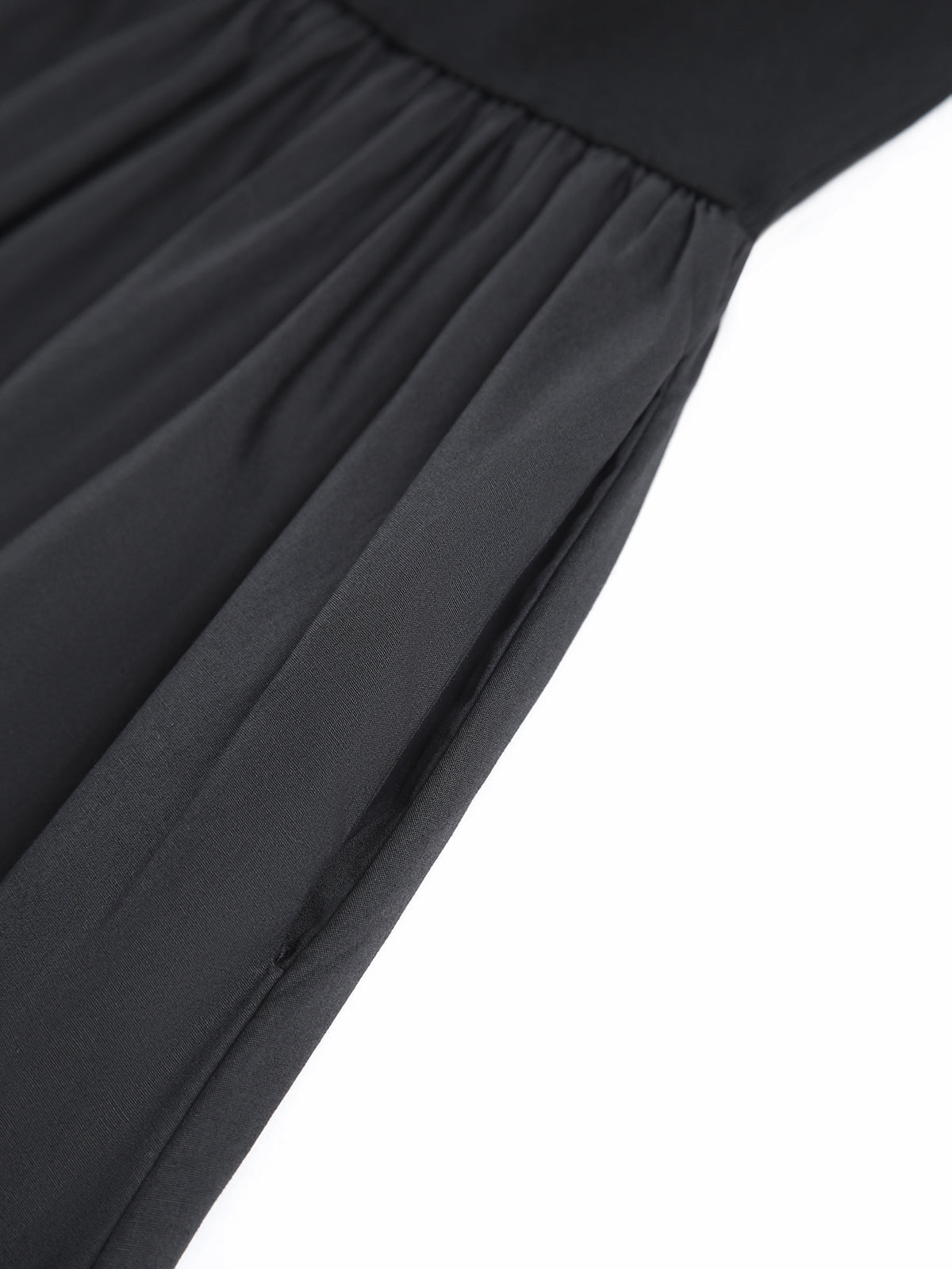 Leisure Crew Neck Dress - Women's in black