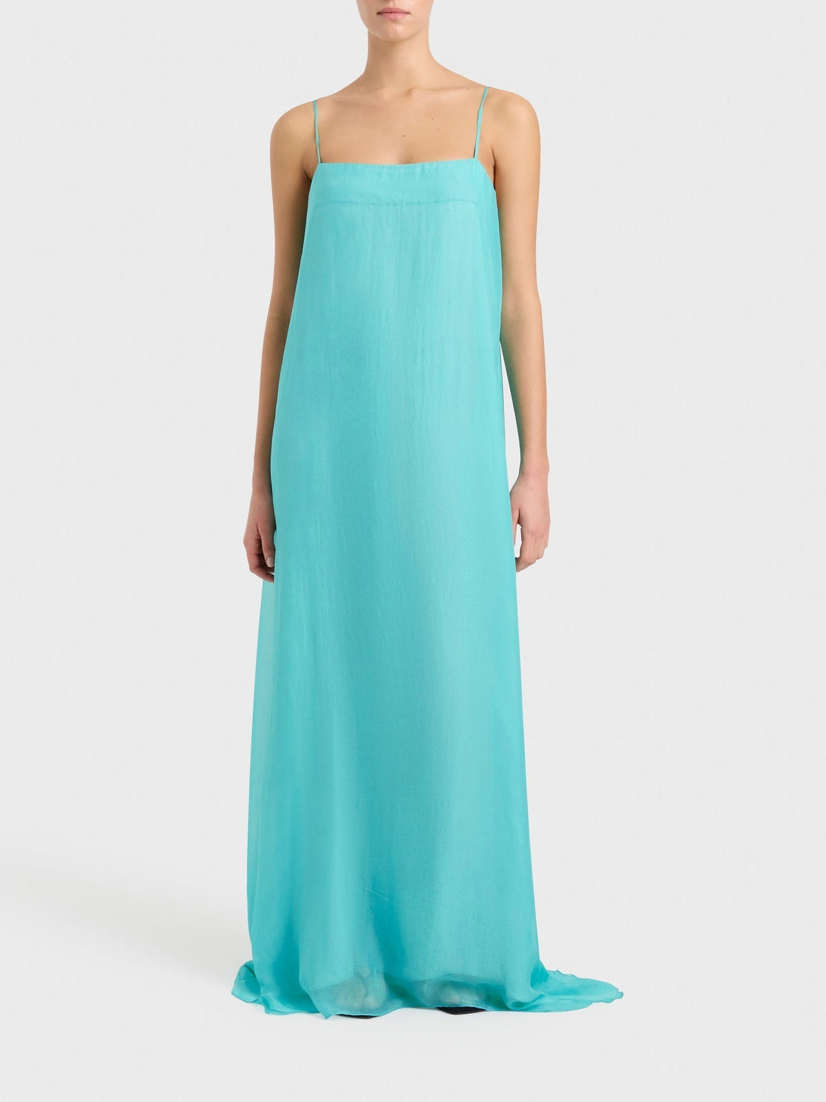 Spaghetti Strap Maxi Dress - Women's in blue