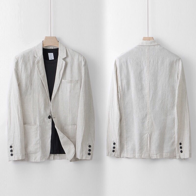 Davenport Linen Set - Unisex in gray