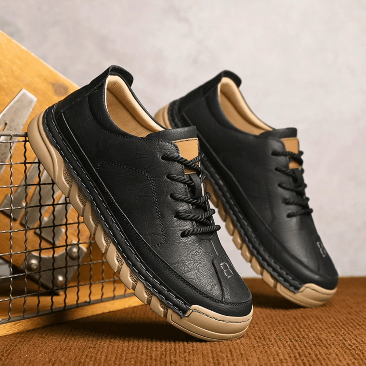 Easton Leather Sneakers - Men's in brown