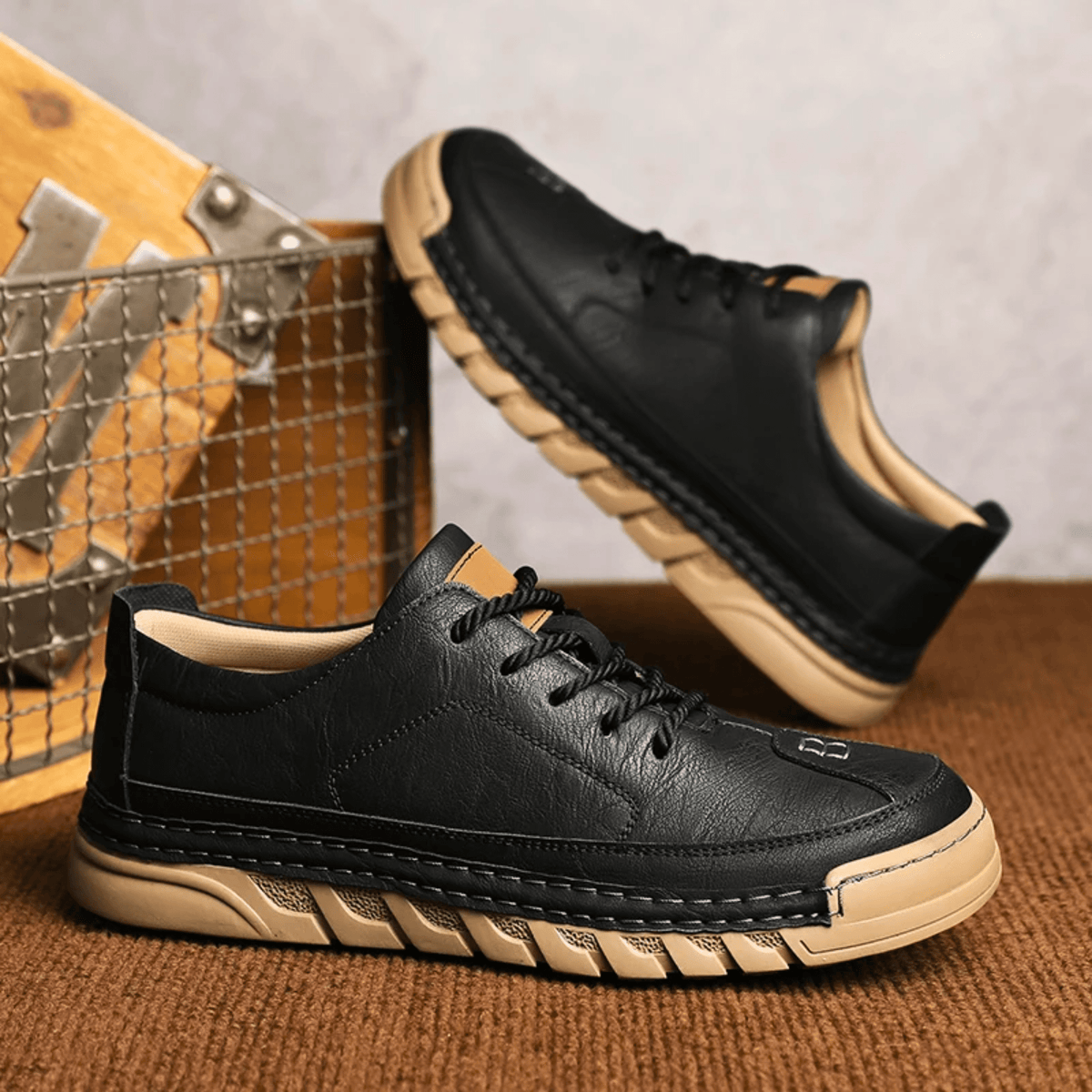 Easton Leather Sneakers - Men's in brown