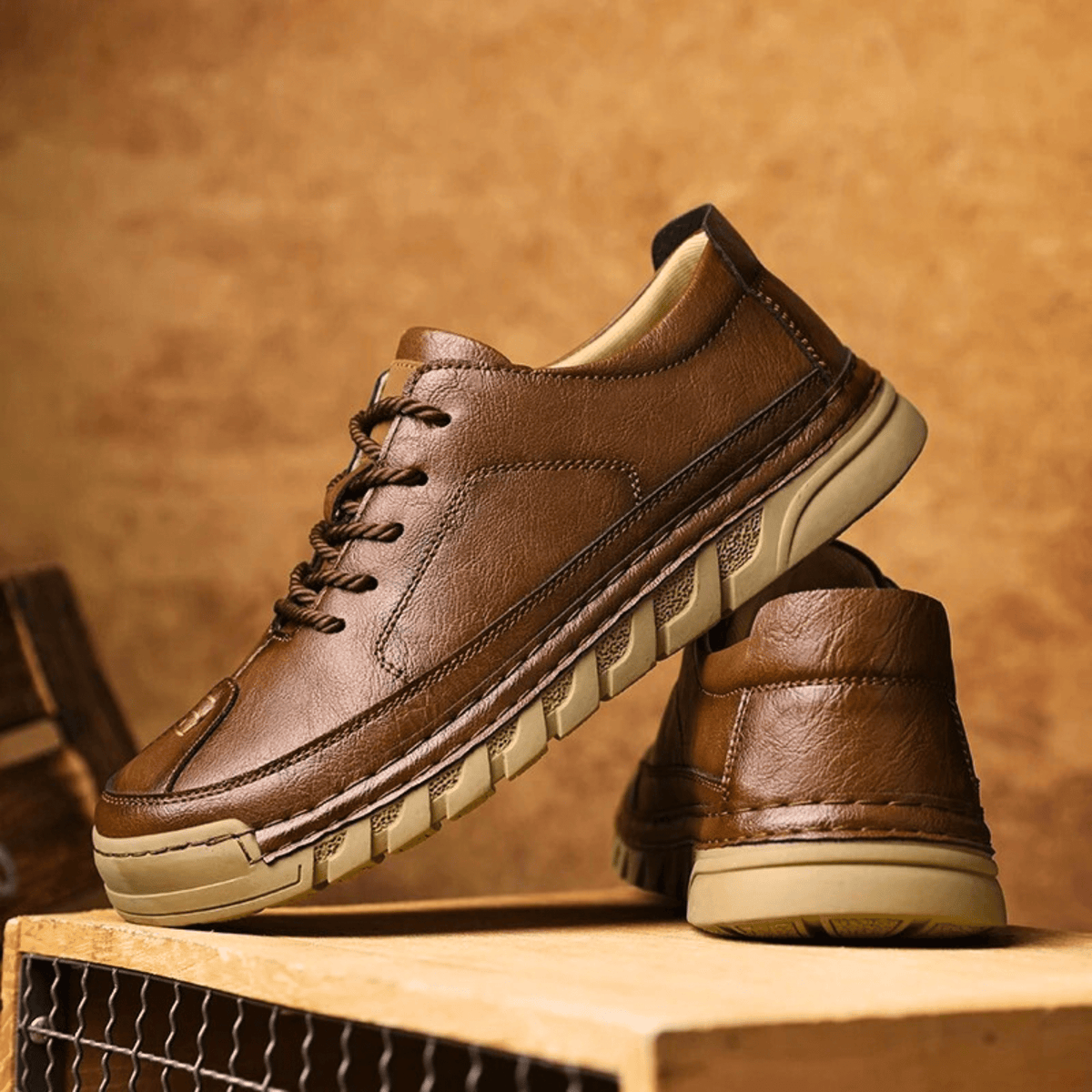 Easton Leather Sneakers - Men's in brown