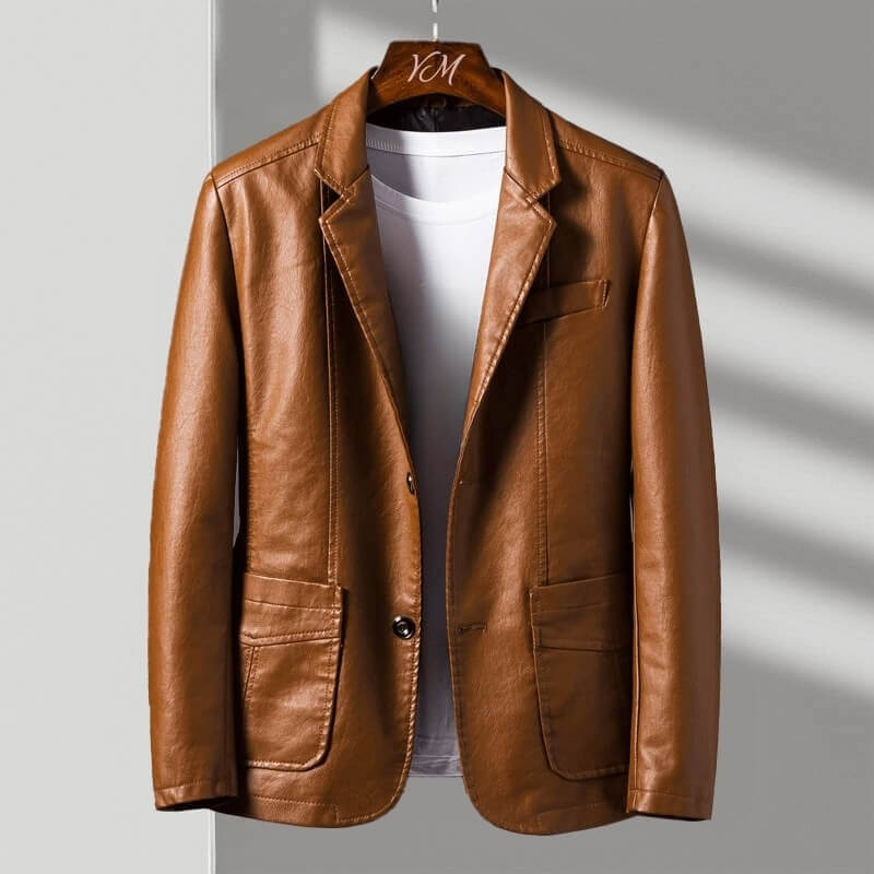 Luca Leather Jacket - Men's in brown