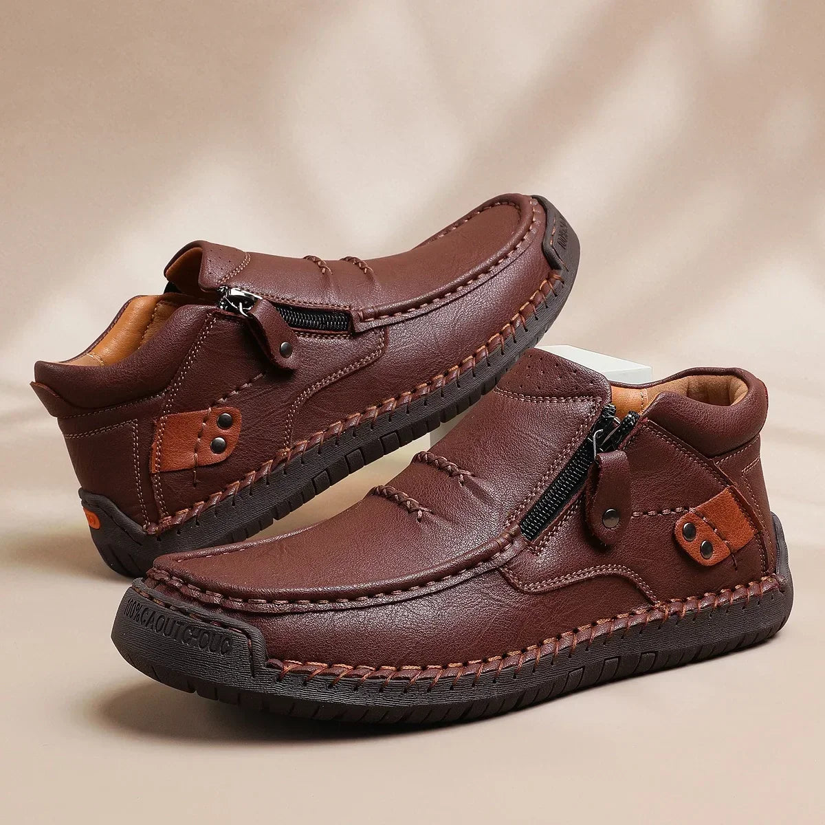 Aldgate Handmade Leather Shoes - Men's in dark brown