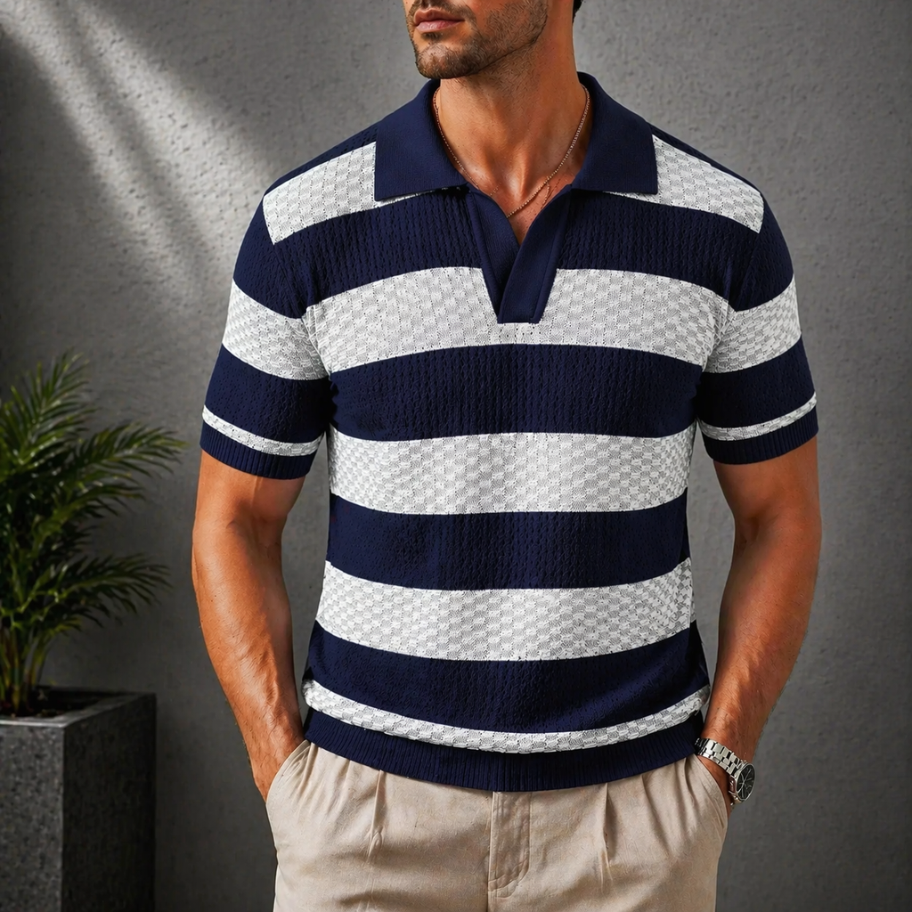 Sutton Knitted Polo - Men's in brown