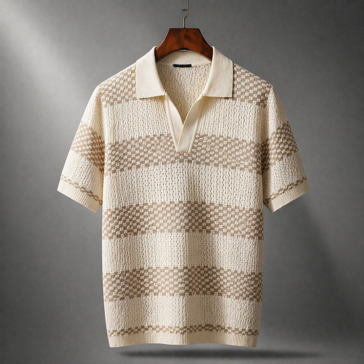 Sutton Knitted Polo - Men's in brown