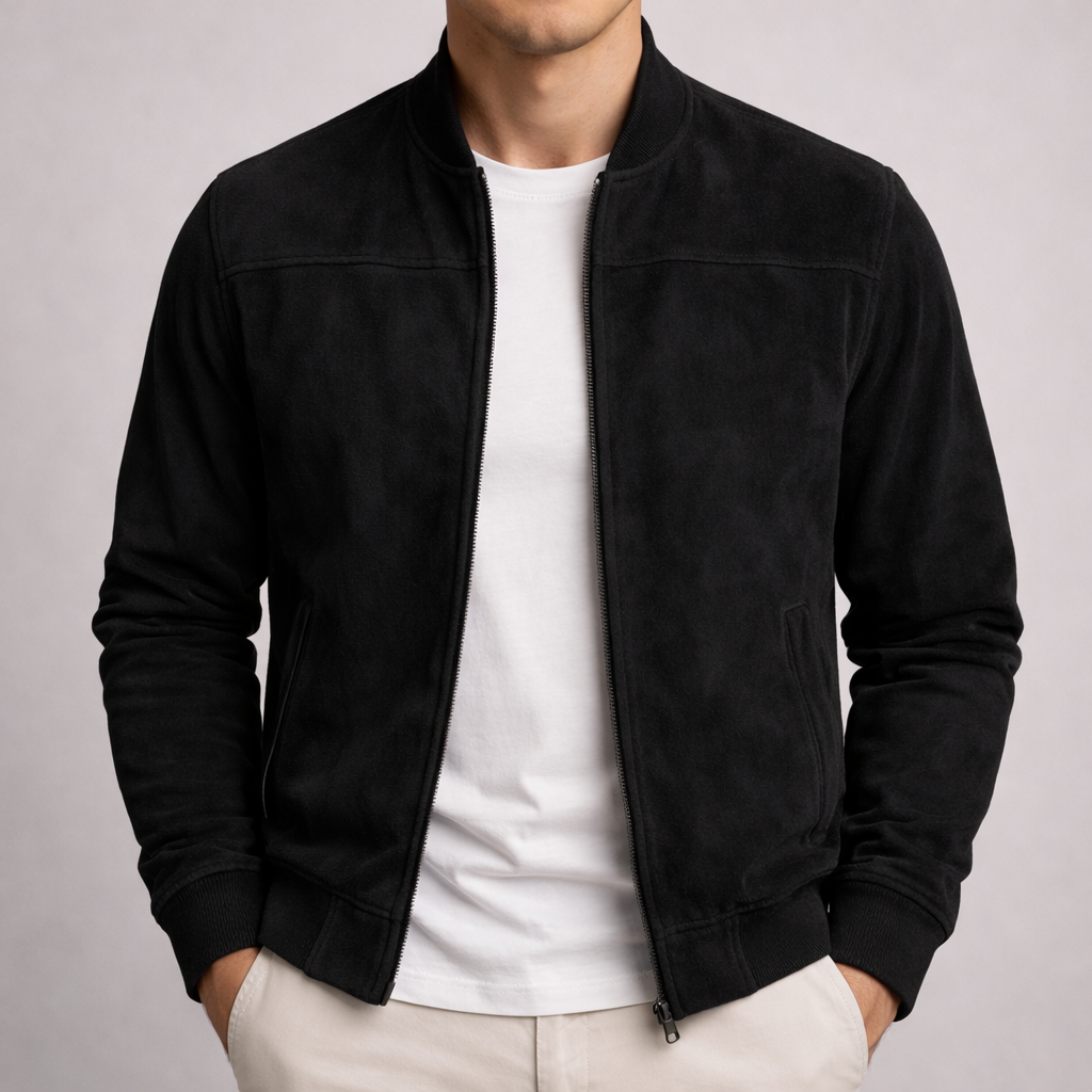 Lawson Suede Jacket - Unisex in navy
