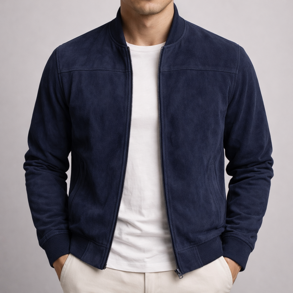 Lawson Suede Jacket - Unisex in navy