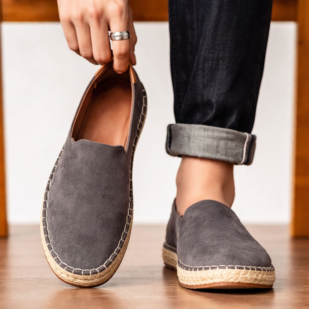 Marlon Leather Loafers - Men's in blue
