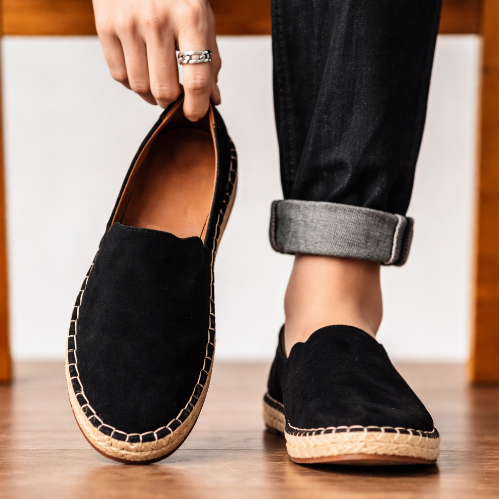 Marlon Leather Loafers - Men's in blue