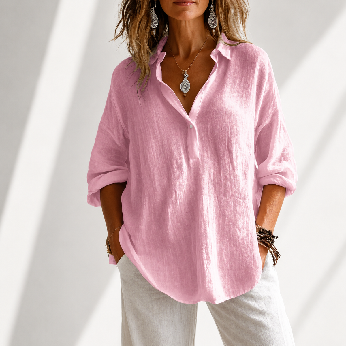 Kensington Cotton Blouse - Women's in purple