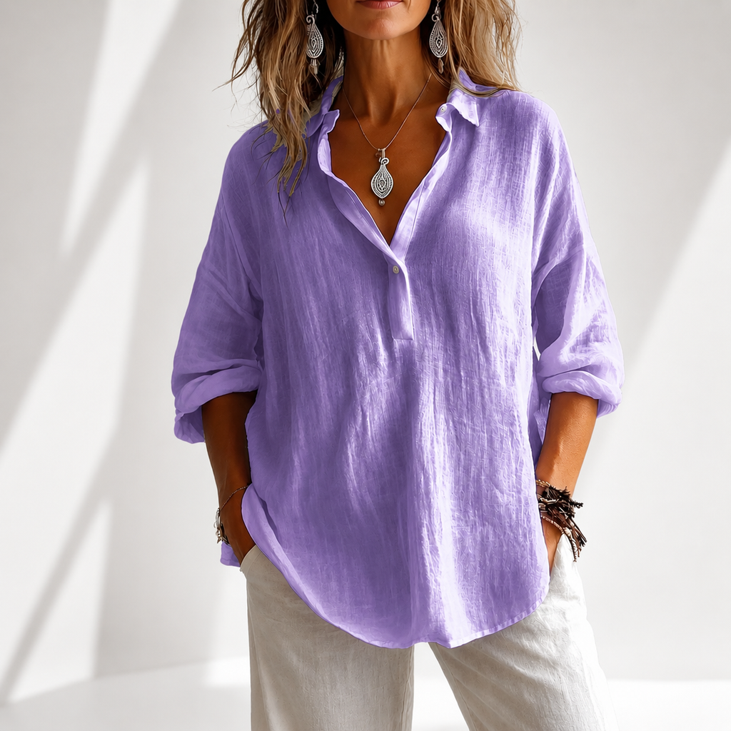 Kensington Cotton Blouse - Women's in purple