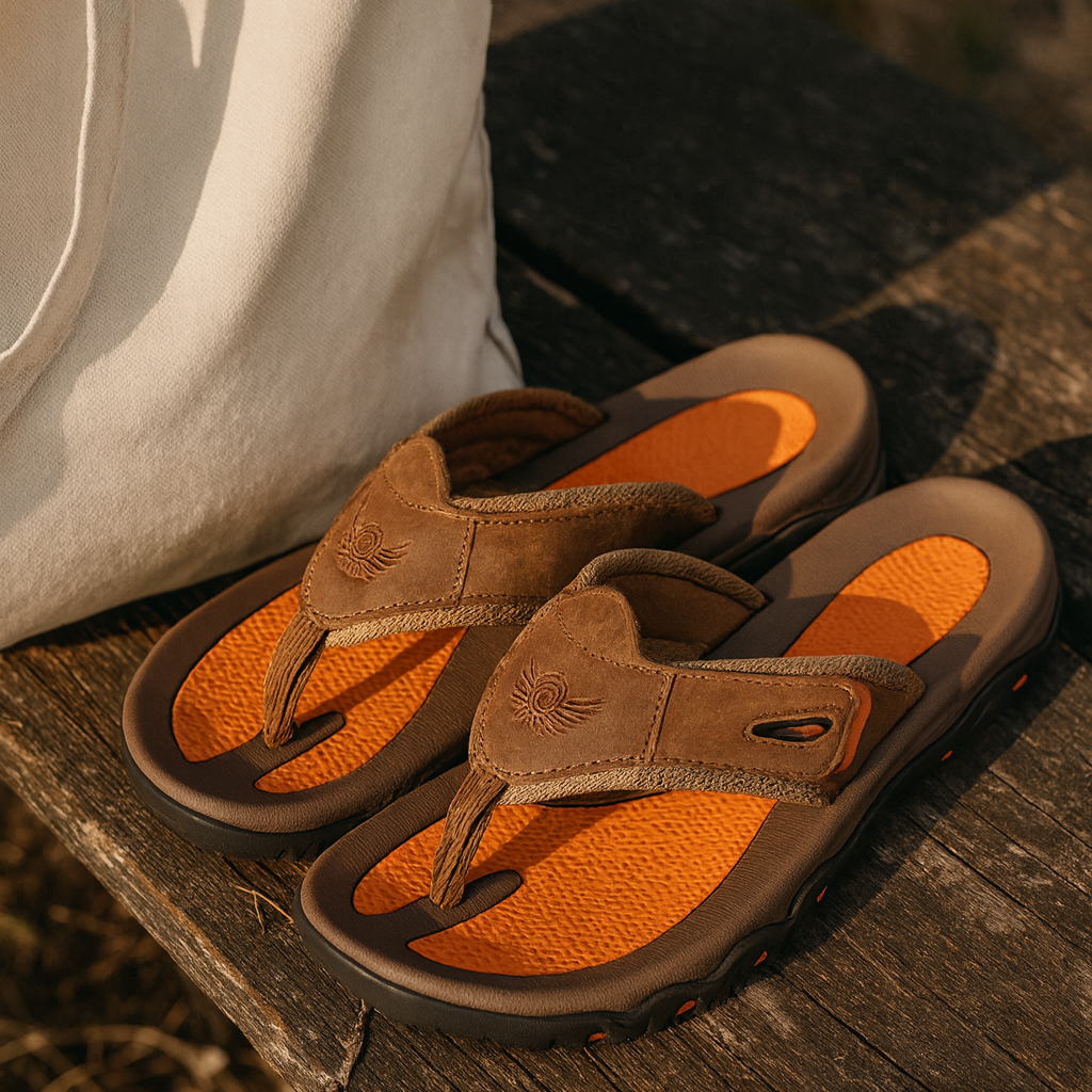 Langford Leather Sandals - Men's in brown