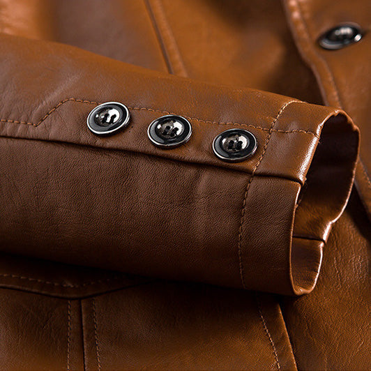 Luca Leather Jacket - Men's in brown